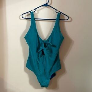 Teal one piece bathing suit